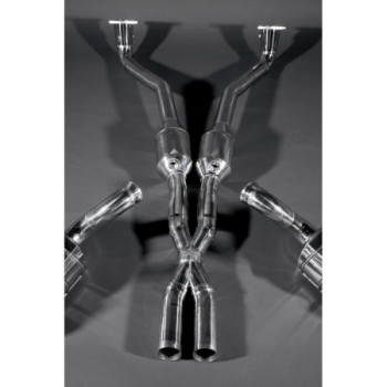 Catalyseurs sport à 250 cellules en inox avec tube X-Pipe et protection thermique Capristo Ferrari California 2008-2012