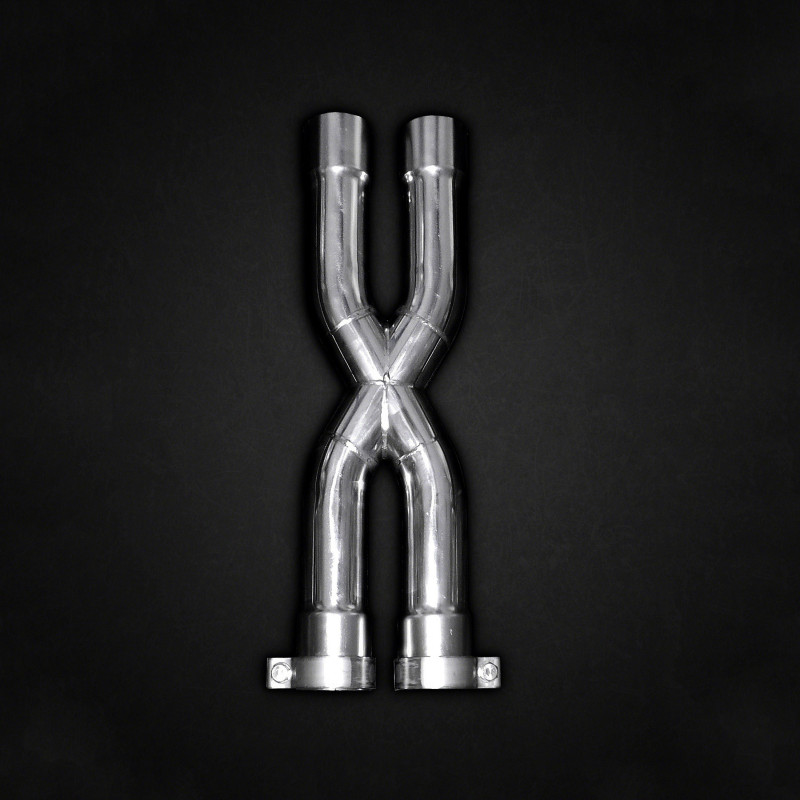 Tubo centrale X-Pipe in acciaio inox Capristo Ferrari 812 SuperFast (OPF) 2020-2024 02FE03703004