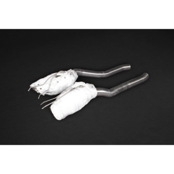 Downpipe in acciaio inox con catalizzatori sportivi e protezione termica Capristo Ferrari 812 SuperFast (OPF) 2020-2024