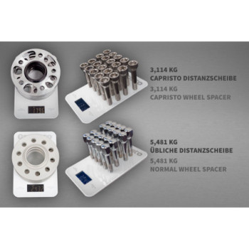 Distanziali ruota 14 mm anteriori / 17 mm posteriori bulloni titanio Capristo Ferrari 812 SuperFast 2017-2019 01FE00403008
