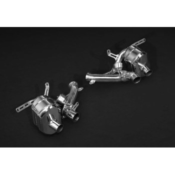 Système d'échappement complet en acier inoxydable avec valve Capristo Ferrari 812 GTS 2019-2024 02FE03703001KS