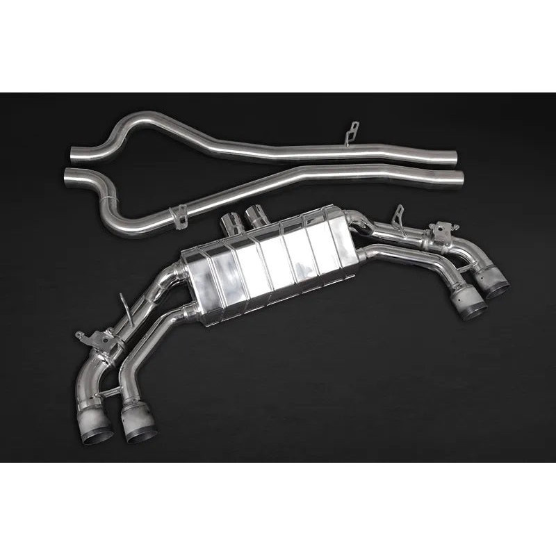 Sistema di scarico completo in acciaio inox con valvola Capristo Audi TT RS MK3 (Type FV/8S) 2016-2022 02AU10903012-B