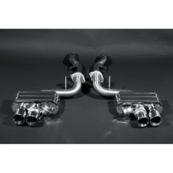Système d'échappement complet en acier inoxydable avec valve et tubes post-catalyseur Capristo Ferrari 599 GTB 2007-2012