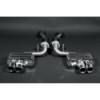 Sistema de escape completo de acero inoxidable con válvula y tubos post-catalizador Capristo Ferrari 599 GTB 2007-2012