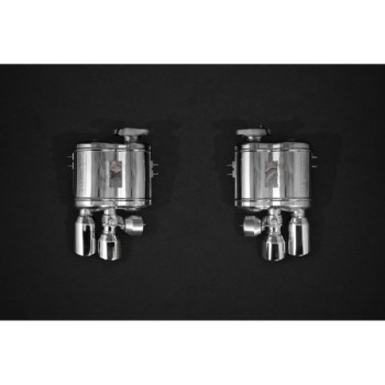 Système d'échappement complet en acier inoxydable avec valve Capristo Ferrari 550 1996-2002 02FE06203002