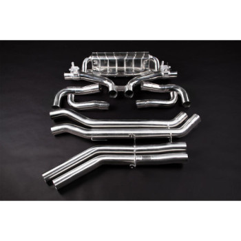 Sistema de escape completo con válvula y colas de escape Wicrom Capristo Audi SQ7/8 (Facelift) 2024-2026 02AU11903020-B