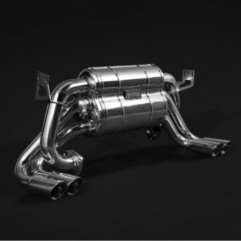Système d'échappement complet en acier inoxydable avec valve ECE Capristo Ferrari 512/Testarossa (Euro) 1984-1996 02FE05903011