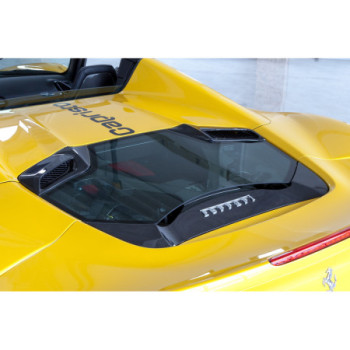 Cofano motore carbonio e vetro Capristo Ferrari 488 Pista 2018-2020 03FE08710013LG