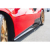 Bas de caisse latéraux carbone avec ailettes Capristo Ferrari 488 Pista 2018-2020 03FE08710045LG