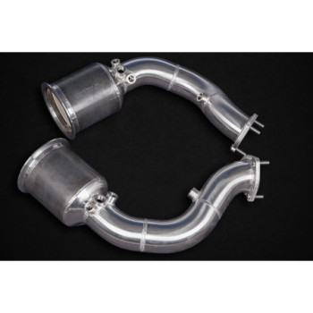 Downpipe in acciaio inox con catalizzatori sportivi 250 celle Capristo Audi SQ7/8 (Facelift) 2024-2026 02AU11903015