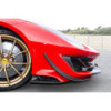 Spoiler anteriore carbonio con alette laterali Capristo Ferrari 488 Pista 2018-2020 03FE08710044LG