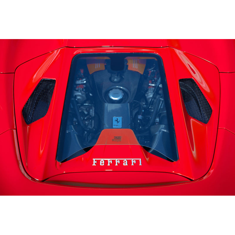 Engine bonnet carbon fibre and glass Design S Capristo Ferrari 488 GTB/GTS 2015-2020 03FE08710012LG
