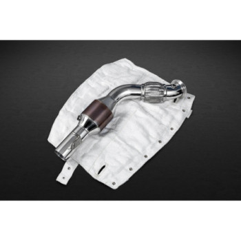 Catalyseurs sport à 250 cellules en inox avec protection thermique Capristo Ferrari 488 GTB/GTS 2015-2020 02FE08703027