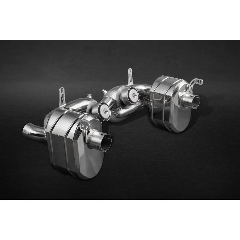 Sistema di scarico completo in acciaio inox con valvola Capristo Ferrari 458 Speciale/Aperta 2013-2015 02FE00403001KS