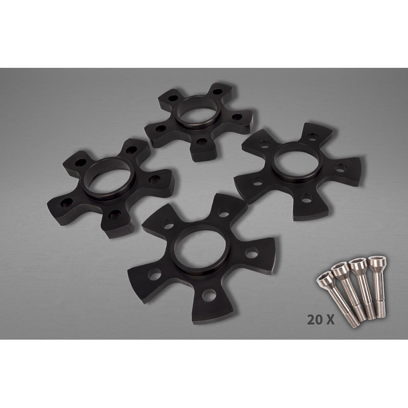 Distanziali ruota 14 mm anteriori / 17 mm posteriori bulloni titanio Capristo Ferrari 458 Speciale/Aperta 2013-2015 01FE00403007