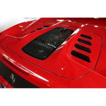 Capó del motor carbono y vidrio Capristo Ferrari 458 Italia/Spider 2009-2015 03FE00410006L
