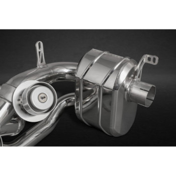 Sistema de escape completo de acero inoxidable con válvula Capristo Ferrari 458 Italia/Spider 2009-2015 02FE00403006