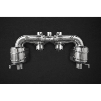 Stainless steel complete exhaust system with valve Capristo Ferrari 458 Italia/Spider 2009-2015 02FE00403006
