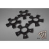 Élargisseurs de voie 14 mm avant / 17 mm arrière boulons en titane Capristo Ferrari 458 Italia/Spider 2009-2015 01FE00403007