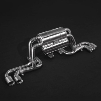Sistema di scarico completo in acciaio inox con valvola Twin Sound Capristo Ferrari 360 Challenge Stradale 2003-2005