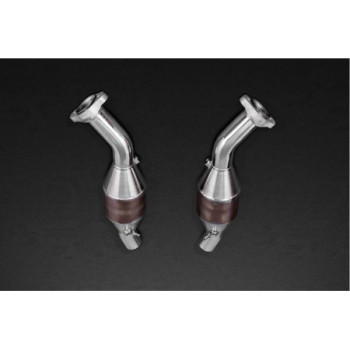 Catalizzatori sportivi 250 celle in acciaio inox con protezione termica Capristo Ferrari 360 Challenge Stradale 2003-2005