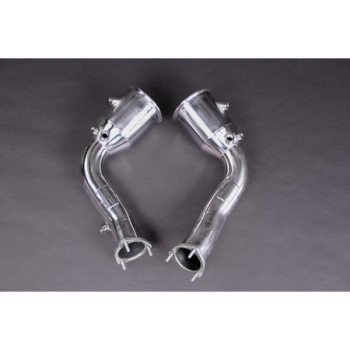 Stainless steel downpipe decat pipes for OPF/GPF original Capristo Audi S8 (D5) 2020-2025 02AU01903039CD