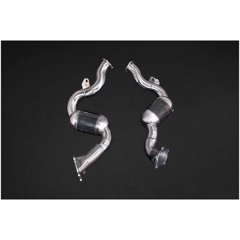 Downpipe in acciaio inox con catalizzatori sportivi Capristo Audi S8 (D4) 2012-2018 02AU09403004