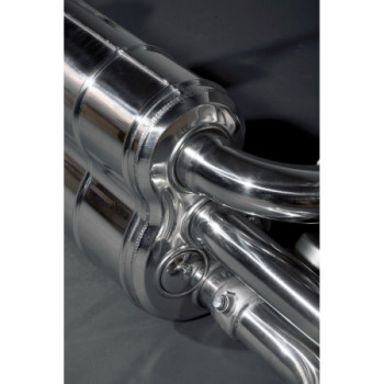 Sistema de escape completo de acero inoxidable con válvula Capristo Ferrari 348 GTB/GTS/Spider 1993-1995 02FE06003001