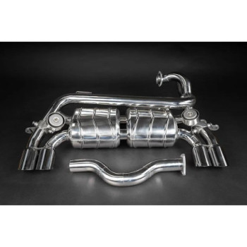 Sistema di scarico completo in acciaio inox con valvola e X-Pipe Capristo Ferrari 328 GTB/GTS (USA) 1985-1989 02FE05803007