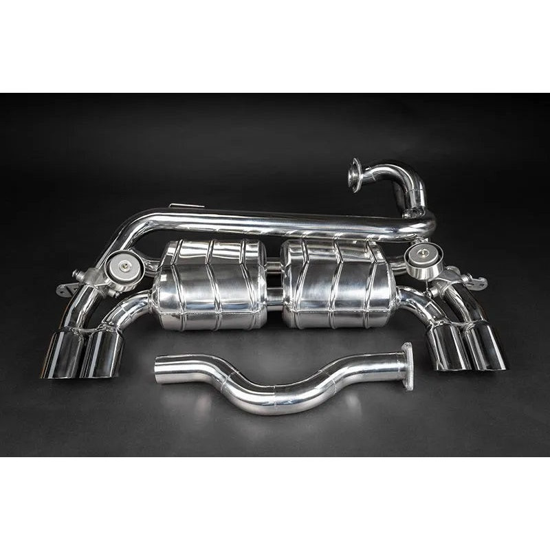 Système d'échappement complet en inox avec valve et X-Pipe Capristo Ferrari 328 GTB/GTS (USA) 1985-1989 02FE05803007