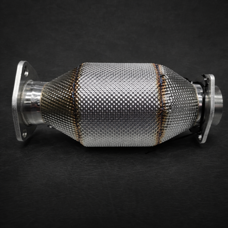 Stainless steel sports catalytic converter secondary with heat shields metal Capristo Ferrari 328 GTB/GTS (USA)