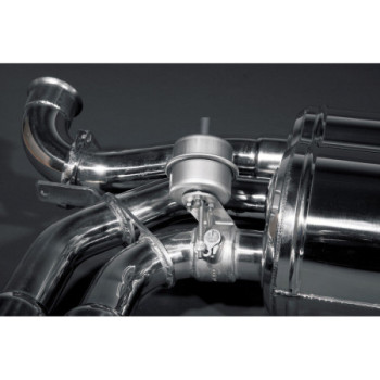 Sistema di scarico completo in acciaio inox con valvola ECE Capristo Ferrari 328 GTB/GTS (Euro) 1985-1989 02FE05803002