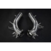 Stainless steel pipes OPF delete with valve Capristo Ferrari 296 GTS 2021-2026 02FE13803012