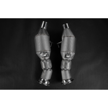 Downpipe supresores de catalizador de acero inoxidable Capristo Ferrari 296 GTS 2021-2026 02FE13803017