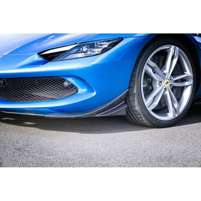 Ailettes spoiler avant carbone Capristo Ferrari 296 GTB 2021-2026 03FE13810008
