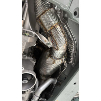 Stainless steel downpipe with sports catalytic converters and heat shielding Capristo Ferrari 12Cilindri 2024-2027 02FE14903001