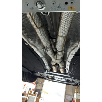 Tube section centrale en acier inoxydable avec protection thermique Capristo Ferrari 12Cilindri 2024-2027 02FE14903004