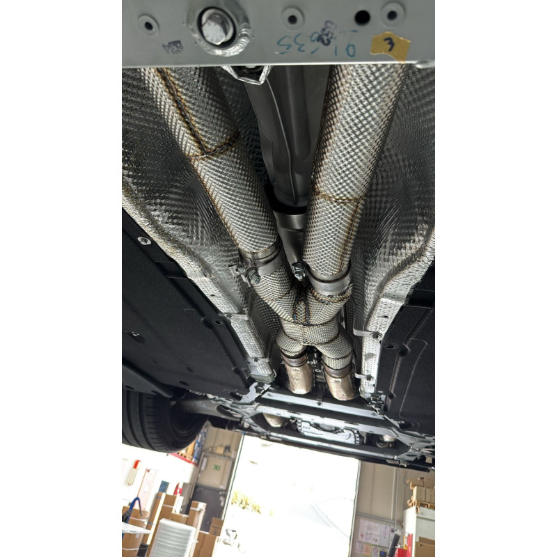 Stainless steel pipe centre section with heat shielding Capristo Ferrari 12Cilindri 2024-2027 02FE14903004
