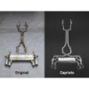 Stainless steel complete exhaust system with valve, X-Pipe and sports catalytic converters Capristo Jaguar F-Type R V8 2013-2023