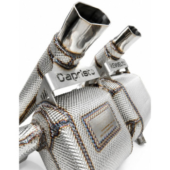 Système d'échappement complet racing en inox avec valve et protection thermique Capristo Lamborghini Revuelto 2024-2027