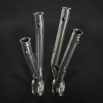 Tubos racing supresión de catalizadores de inox con protección térmica Capristo Lamborghini Revuelto 2024-2027 02LA14803003