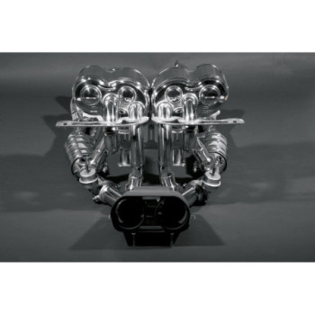 Système d'échappement complet racing en acier inoxydable avec valve et catalyseurs sport Capristo Lamborghini Murcielago
