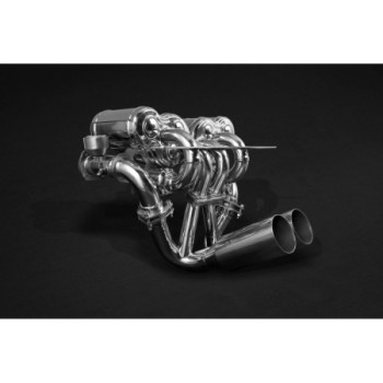 Stainless steel complete exhaust system with valve Capristo Lamborghini Murcielago LP580 (6.2L V12) 2001-2006 02LA01403001