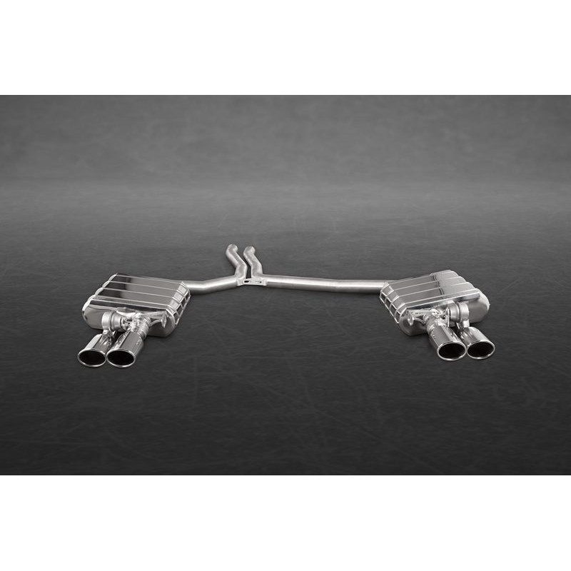 Sistema de escape completo de acero inoxidable con válvula Capristo Audi S5 (B8/8T) Coupe V8 2007-2012 02AU03103001