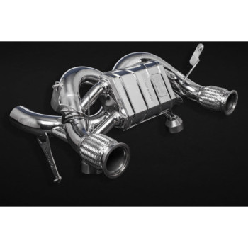 Sistema de escape completo de acero inoxidable con válvula y X-Pipe Capristo Lamborghini Huracan STO 2021-2024 02LA08203043