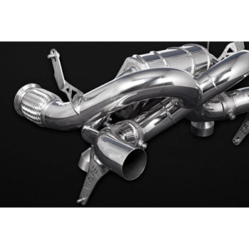 Sistema de escape completo de acero inoxidable con válvula y X-Pipe Capristo Lamborghini Huracan EVO 2019-2024 02LA08203043
