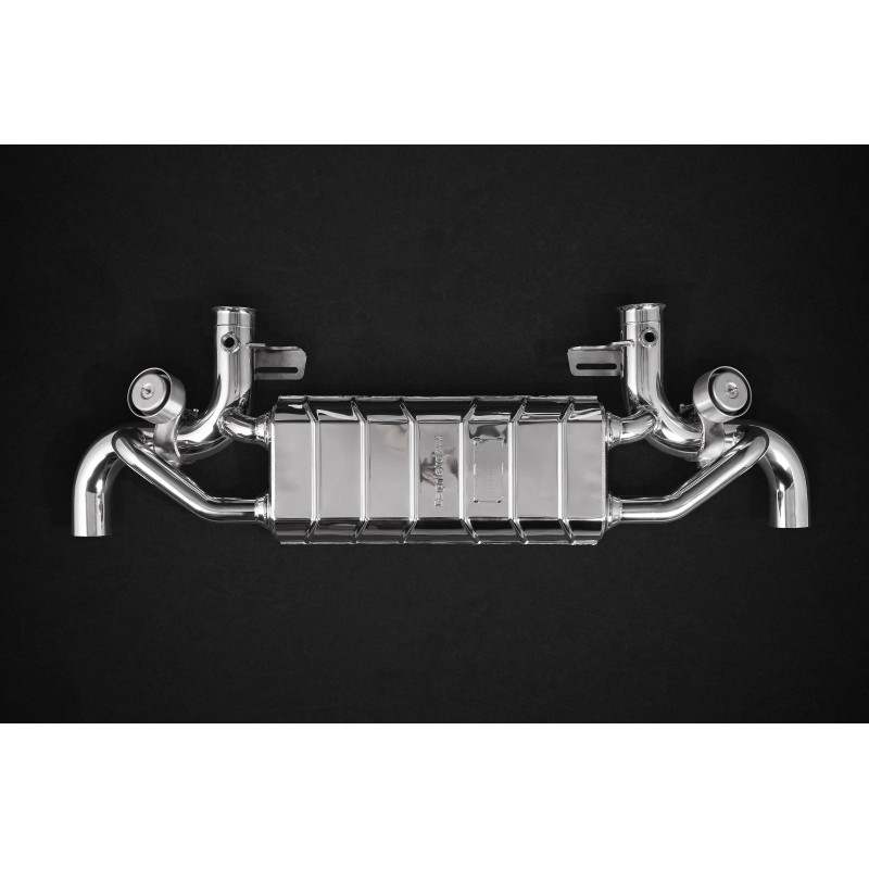 Sistema di scarico completo in acciaio inox con valvola Capristo Lamborghini Gallardo Gen1 (Pre-LP) 2004-2008 02LA06903001