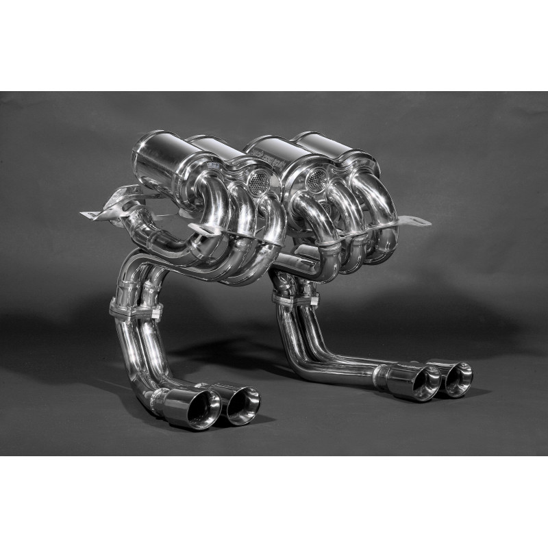 Silenziatore posteriore sportivo Free Flow in acciaio inox Capristo Lamborghini Diablo SV 1995-1999 02LA04303001-S1