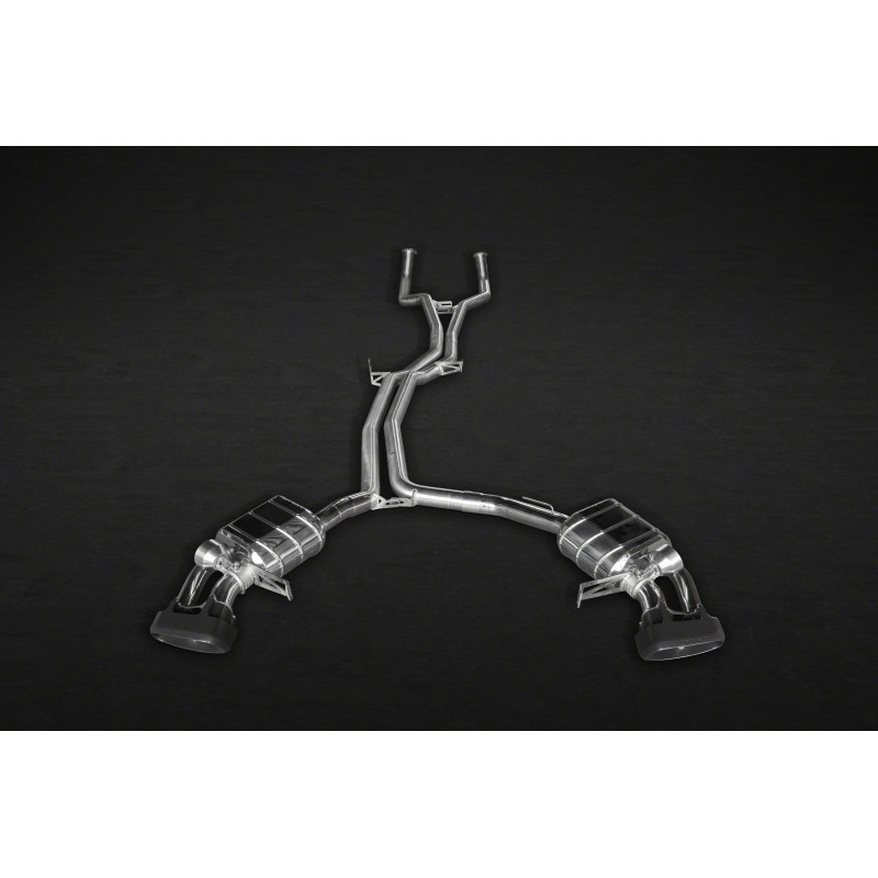 Sistema di scarico completo con valvola e terminali in ceramica Capristo Porsche Macan GTS/Turbo (95B.1/2) 2015-2023