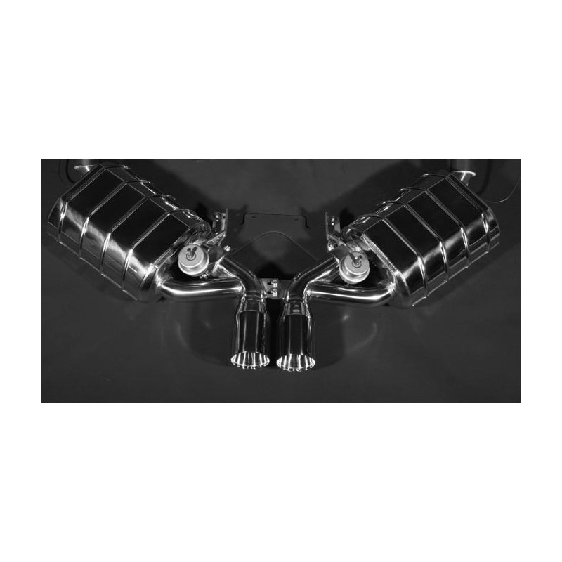 Sistema de escape completo de inox con supresor de catalizador Capristo Porsche Cayman (987.1) 2005-2009 02PO07203003